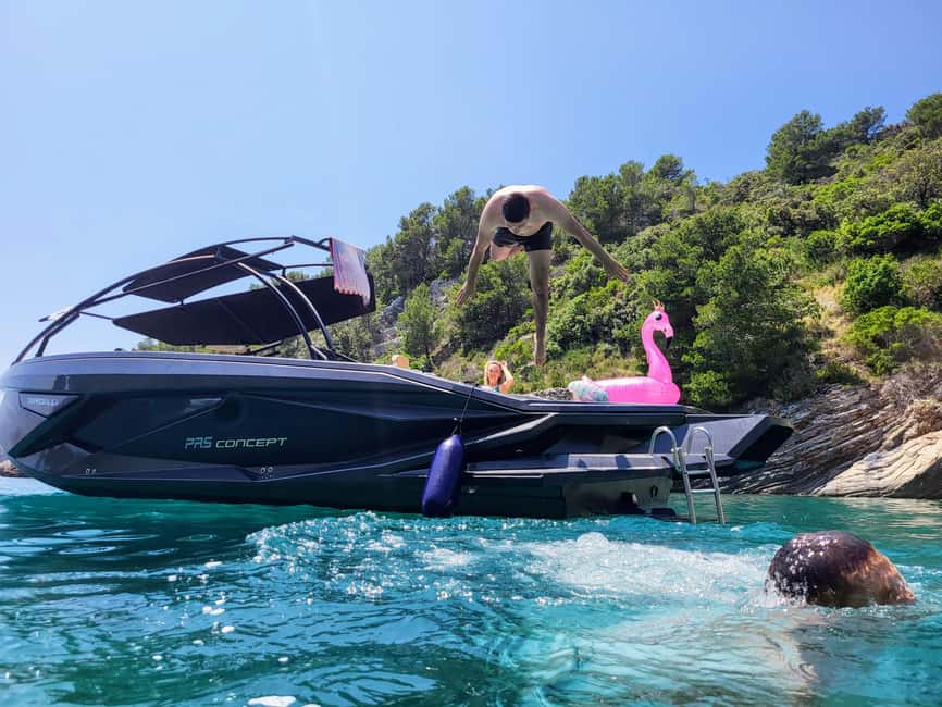 From Split: Blue Cave, Hvar, Mamma Mia, 5 Islands boat Tour - Key details that shape the day