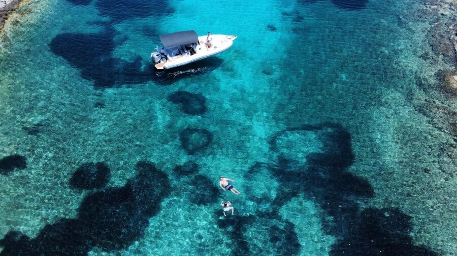 From Split: Blue Lagoon & Trogir Boat Trip with Snorkeling - Trogir’s Stone Lanes and Cathedral Bell Tower
