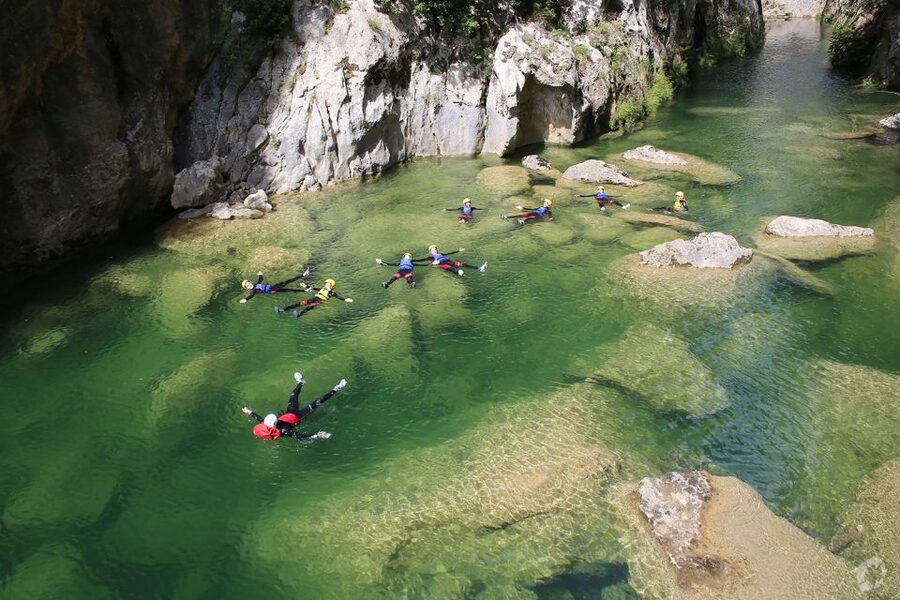 From Split: Canyoning on the Cetina River - The descent into the Cetina canyon