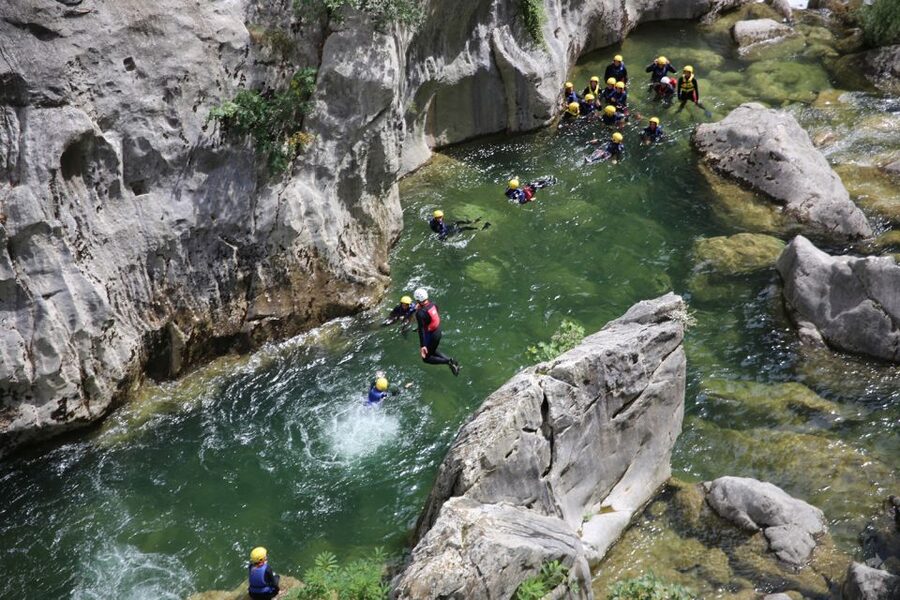From Split: Canyoning on the Cetina River - Guide support is the strongest part