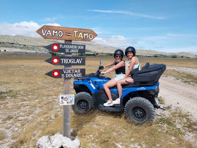 From Split: Dinara Nature Park Quad Adventure with Swimming - Getting comfortable on the quad bikes
