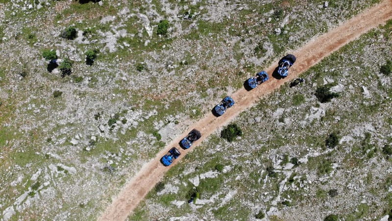 From Split: Dinara Nature Park Quad Adventure with Swimming - Leaving Split from the Church of St. Francis