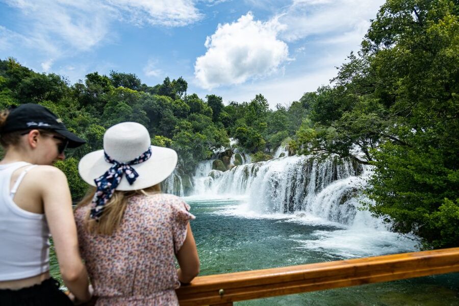From Split: Krka Waterfalls Cruise & Trogir Walking Tour - Transport, group size, and the pace of the day