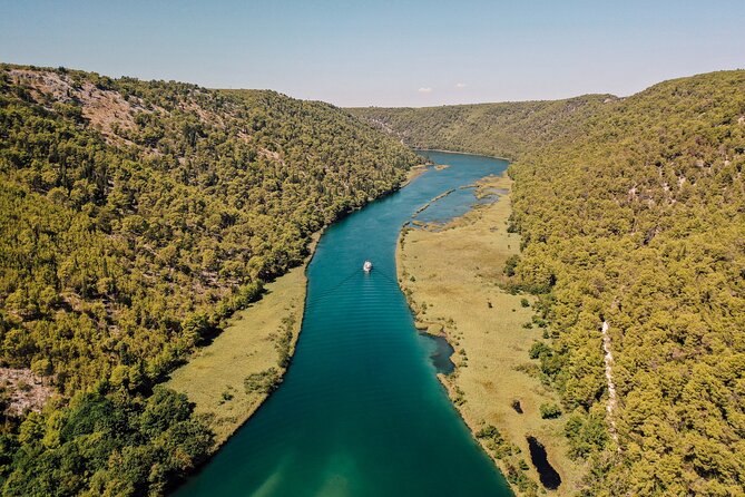 From Split: Krka Waterfalls Tour, Boat Cruise & Swimming - The boat cruise from Skradin