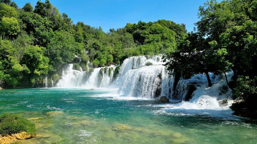 From Split: Krka Waterfalls Tour with Boat Ride & Swimming - Ninety minutes in Skradin