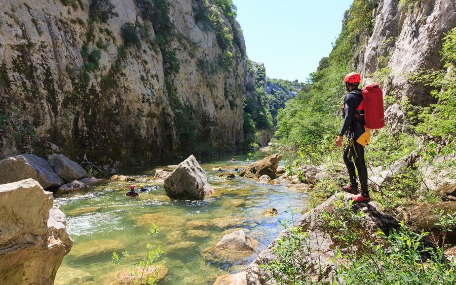 From Split or Zadvarje: Cetina River Canyoning - The safety talk and choice of route