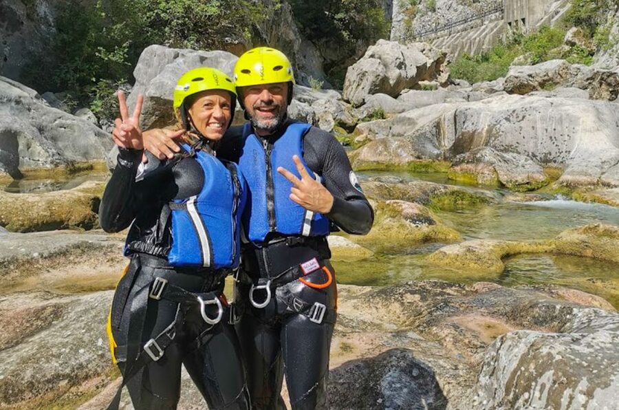 From Split or Zadvarje: Cetina River Canyoning - Rock scrambles, slides, and subterranean tunnels