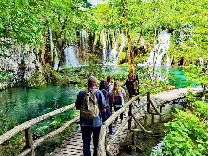 From Split: Plitvice Lakes Guided tour - The electric train ride back through the forest
