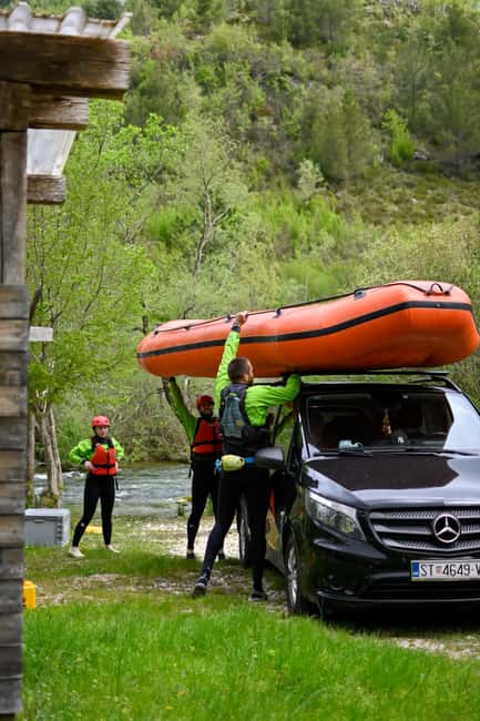 From Split: Rafting, Cave exploring, Cliff jumping w/ Picnic - Getting ready with the right equipment