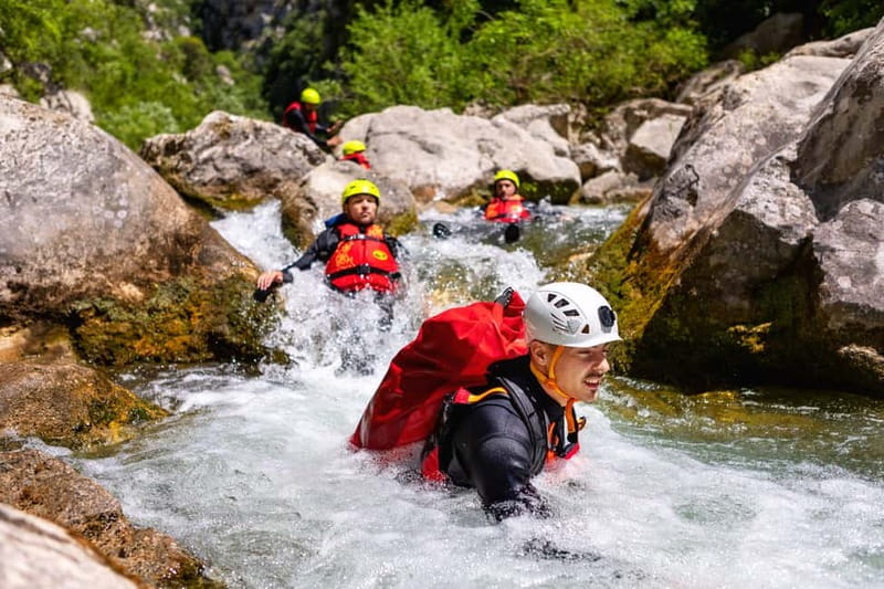 From Split/Šestanovac: Canyoning on Cetina River - The walk down to the water