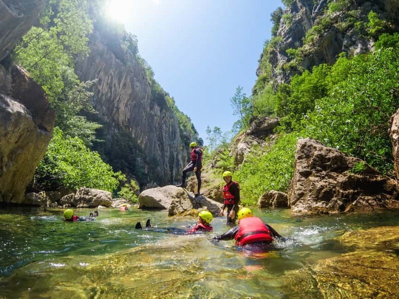 From Split/Šestanovac: Canyoning on Cetina River - The natural 100-meter rock tunnel