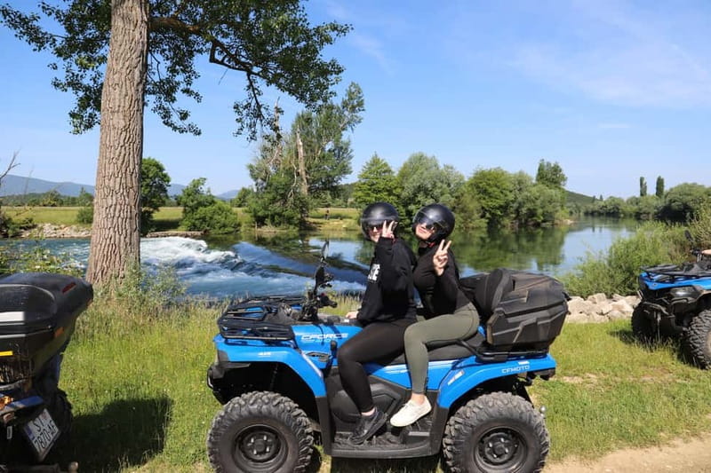 From Split: Three Rivers Quad Tour with Swimming and Lunch - Leaving Split for the Hrvace countryside