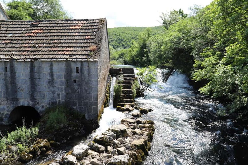 From Split: Three Rivers Quad Tour with Swimming and Lunch - The old bridge at Panj and the Rumin viewpoint