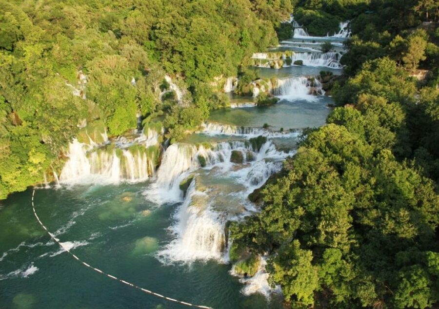 From Split & Trogir: Krka Waterfalls and Primošten - The old mills at Ethno village