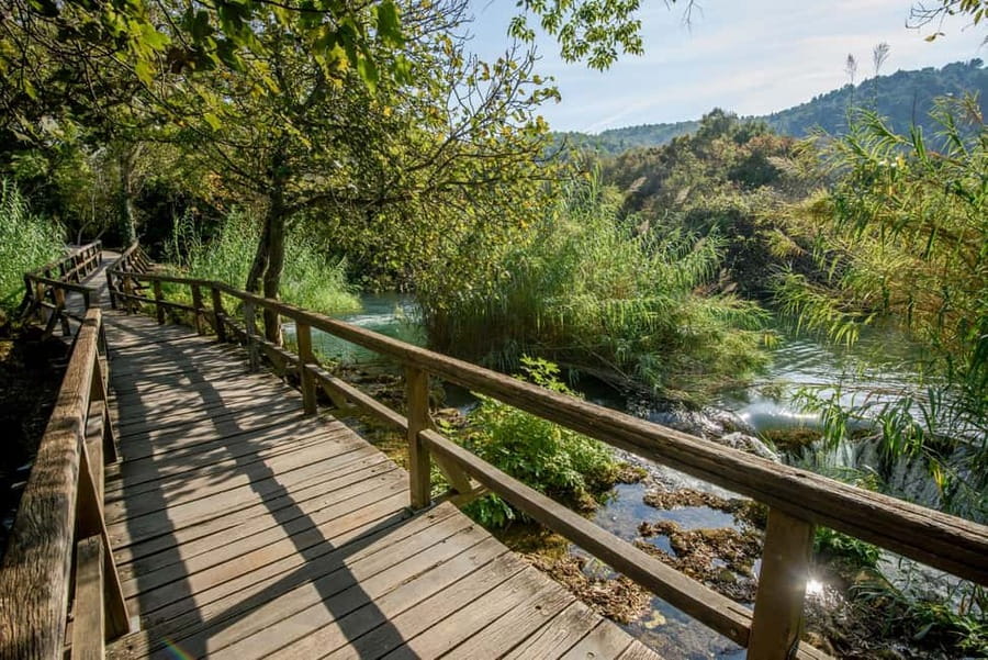 From Trogir, Seget & Okrug: Krka Waterfalls Culture Tour - Primošten for the Adriatic Finish