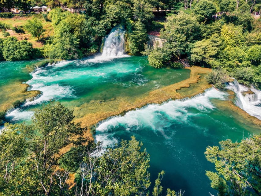 From Trogir, Seget & Okrug: Krka Waterfalls & Swimming - The Scenic Boat Ride to Skradin