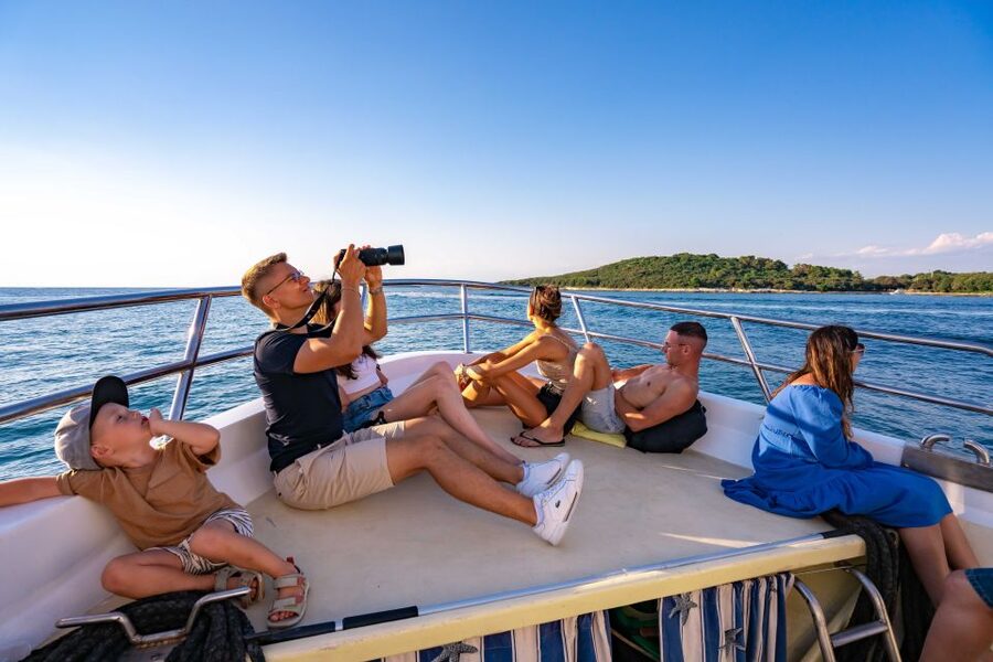 From Vrsar: Lim Bay, Pirate Cave and Rovinj Visit - Leaving Vrsar and following the Istrian coast