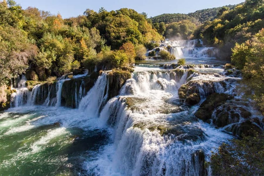 From Zadar: Krka Waterfalls Tour with Panoramic Boat Ride - Walking Krka’s main route