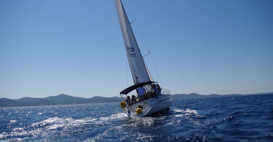 From Zadar: Private Half-Day Sailing Trip - Sailing toward Ugljan and the islet of Galevac