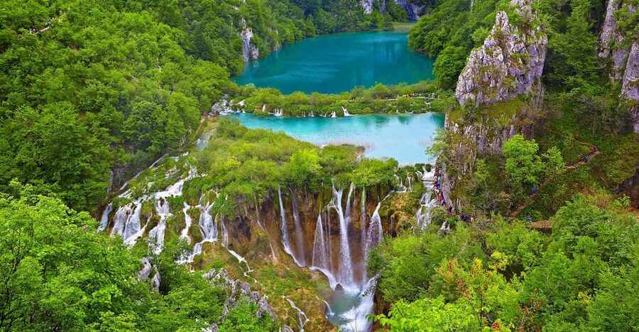 From Zagreb: Plitvice Lakes National Park Full-Day Tour - A boat ride and panoramic train add variety