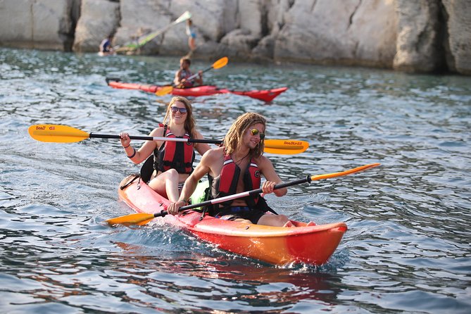 Half-Day Split Sea Kayak Adventure - Learning the strokes before leaving shore