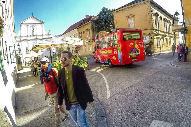 Hop On Hop Off Panoramic bus - Zagreb City Tour - Cathedral of Zagreb and Ban Jelačić Square