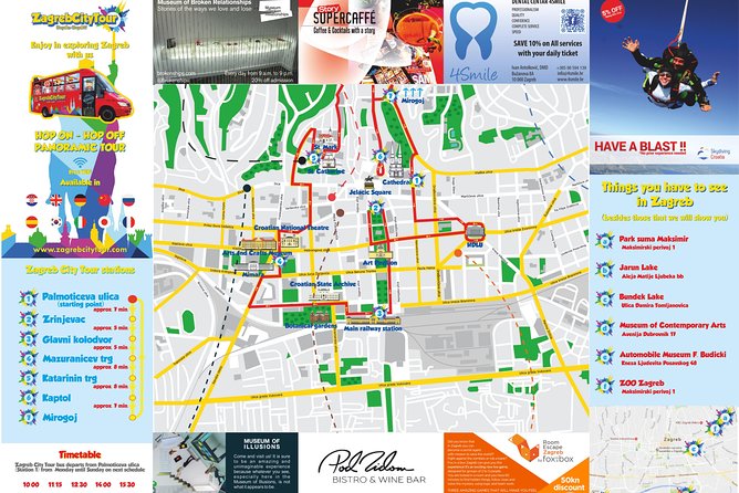 Hop On Hop Off Panoramic bus - Zagreb City Tour - The Croatian National Theatre in Zagreb