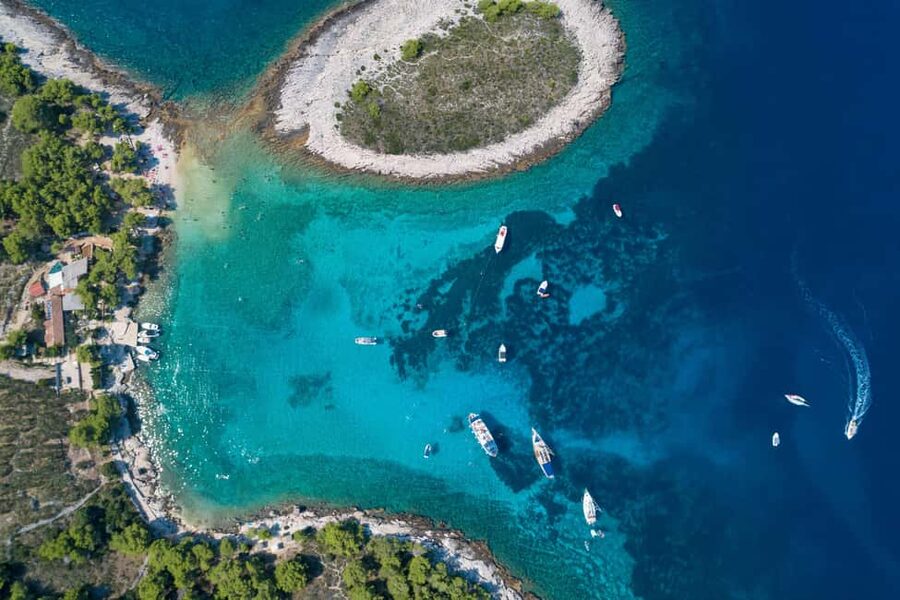 Hvar: Sunset and Pakleni Islands with a Speed Boat - Jerolim and the famous nudist beach
