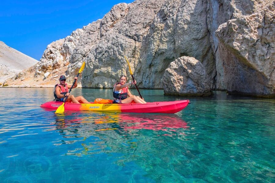 Kayak and Via Ferrata Adventure - Beriknica Beach and its karst rock