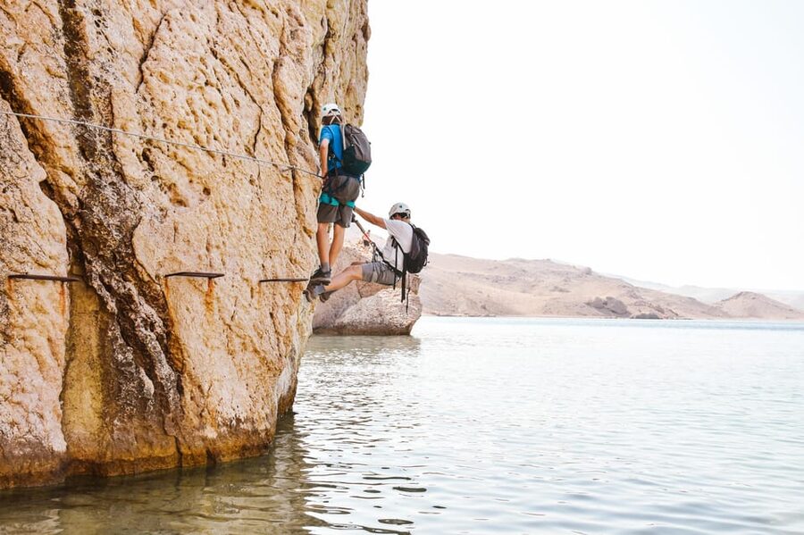 Kayak and Via Ferrata Adventure - Sušac Beach and the longer swim break