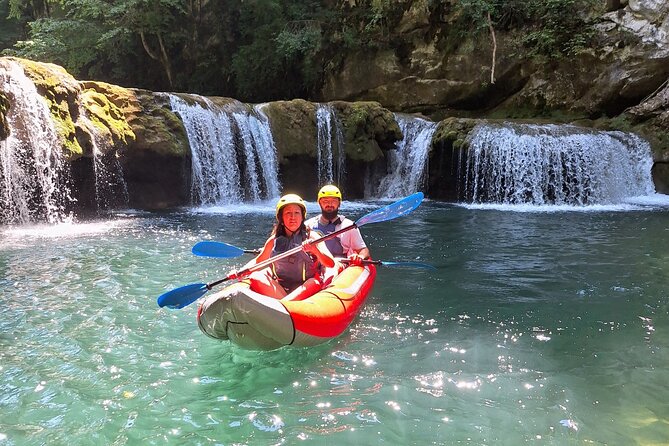 Kayaking Adventure on Mreznica River close to Plitvice Lakes - Paddling Two-Person Kayaks Through the Gorge