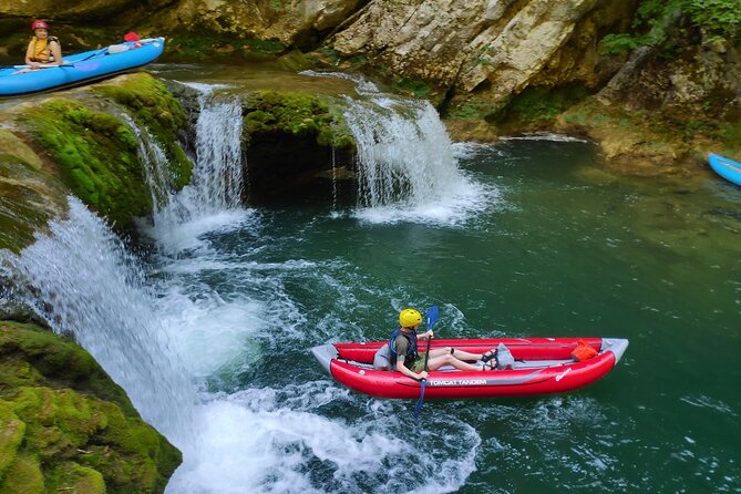 Kayaking Adventure on Mreznica River close to Plitvice Lakes - Waterfalls, Cliff Jumps, and the Choice to Walk Around