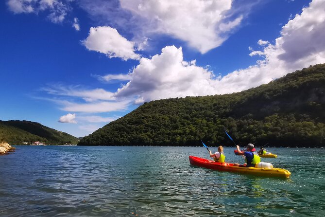 Kayaking Experience in Lim Bay Sea in The Croatian Fjord - The safety briefing and kayaking equipment