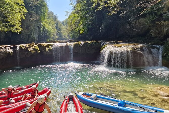 Kayaking in Mreznica Waterfalls near Slunj and Plitvice Lakes - Getting ready at Discover Mrežnica