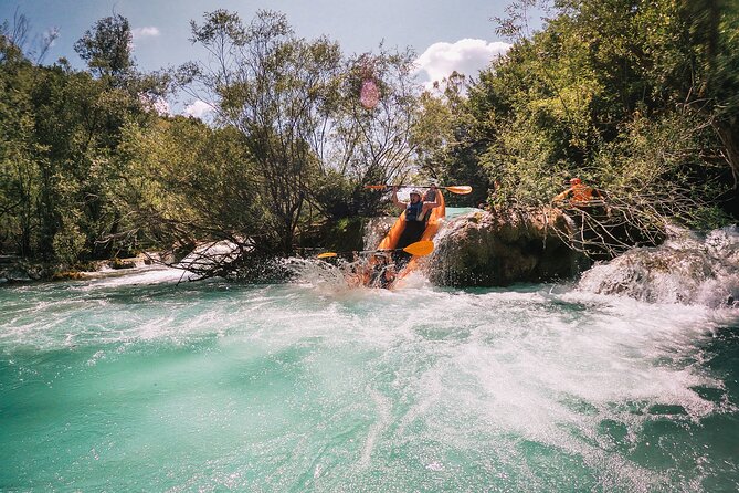 Kayaking Mrežnica river - The final stretch ends near a riverside camp