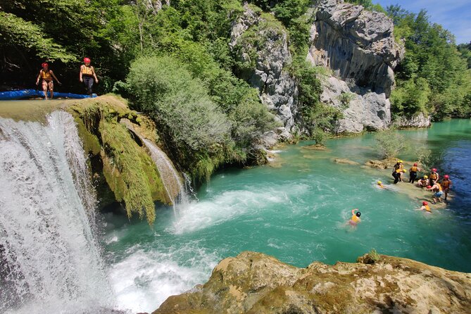 Kayaking Mreznica Waterfalls close to Plitvice Lakes - Is this really kayaking?