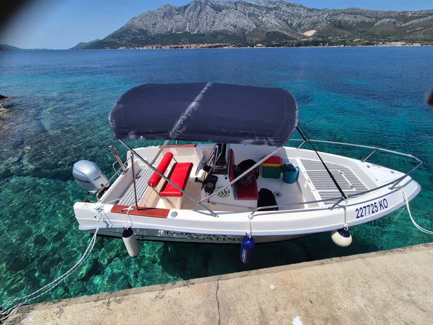 Korčula Snorkeling&Swimming, Shipwreck & More, Private Tour - Stupe, Majsan, and shallow turquoise water