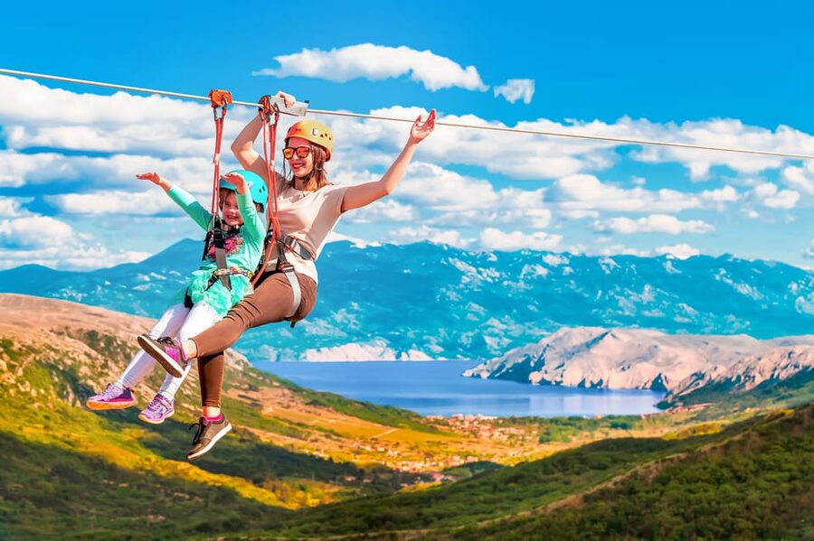 Krk Island: Ziplining Tour - Learning the Monkey Style on the Baby Zipline