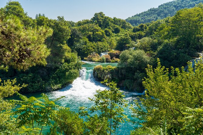 Krka Waterfalls with 30min river cruise from Split or Kaštela - Leaving Split through the Golden Gate
