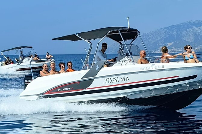 Makarska: 3 Island Speedboat Tour with Little Blue Cave & Lagoon - Žirje Beach on Brač closes the route