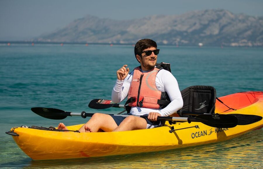 Makarska: Guided Sea Kayaking Tour with Snorkeling Stop - St. Peter Lighthouse and Makarska’s seaward view