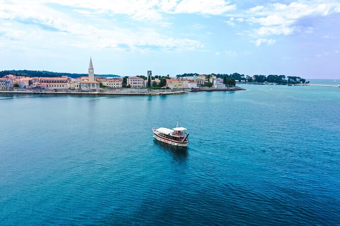 Morning Panorama: Relaxing Among 20 Islands around Poreč Riviera - The approach to Vrsar from the sea