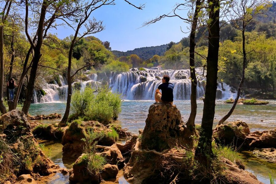 NP Krka tour with Boat Ride and Swimming in Skradin town - Skradinski buk, the waterfall centerpiece