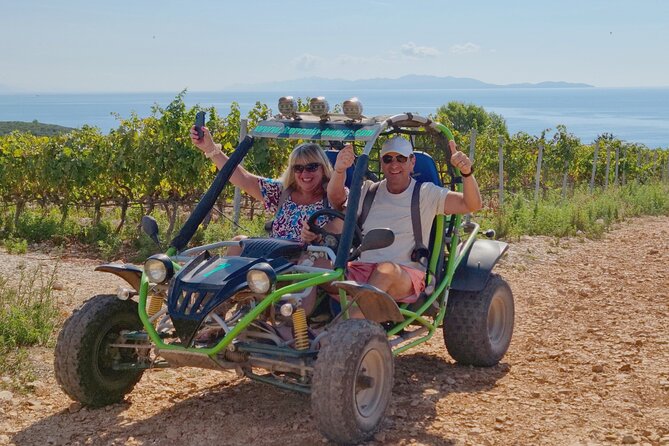 (Official) Korcula Buggy: Our History, Food & Wine (Ana & Branko) - Pržina Beach: one hour for swimming and a drink