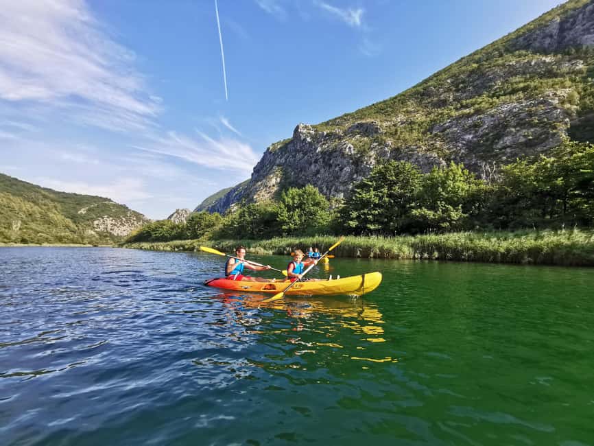 Omiš/Split: 4h Kayaking in Cetina Protected Nature Park Area - The first stretch: effort before the calm