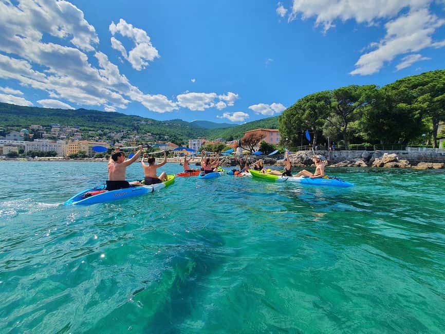 Opatija: Explore kayak adventure - Paddling from Slatina toward Volosko