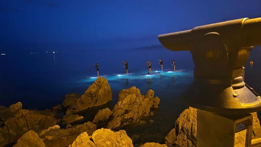Opatija: Guided SUP Paddleboarding Adventure at Night - Seeing Opatija from the water