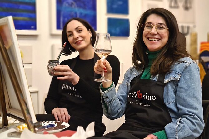 Painting party at Art Bottega - Paint & Wine Studio in Zagreb - What Happens at Ilica 51