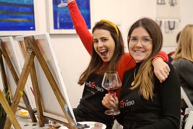 Painting party at Art Bottega - Paint & Wine Studio in Zagreb - The Small Group Size Matters