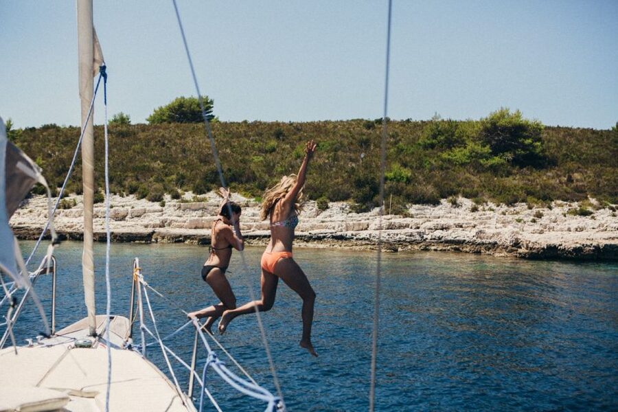 Pakleni Islands Sailing Tour - Sailing time on the 42-foot boat